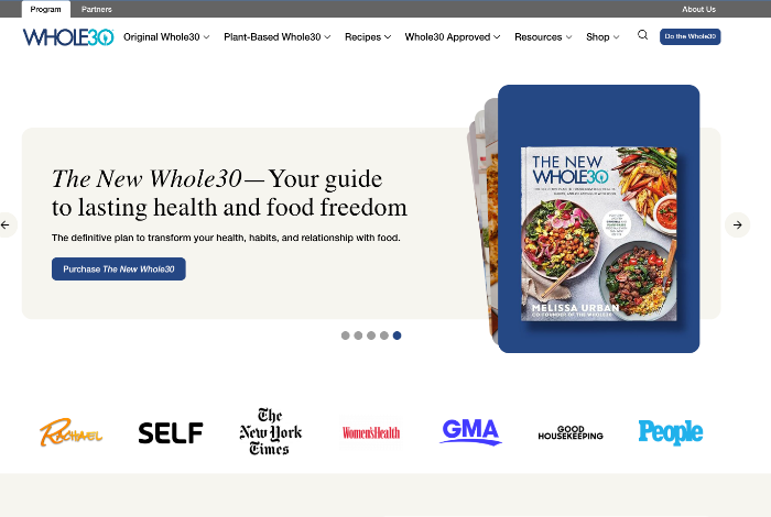 Whole30 Digital Platform